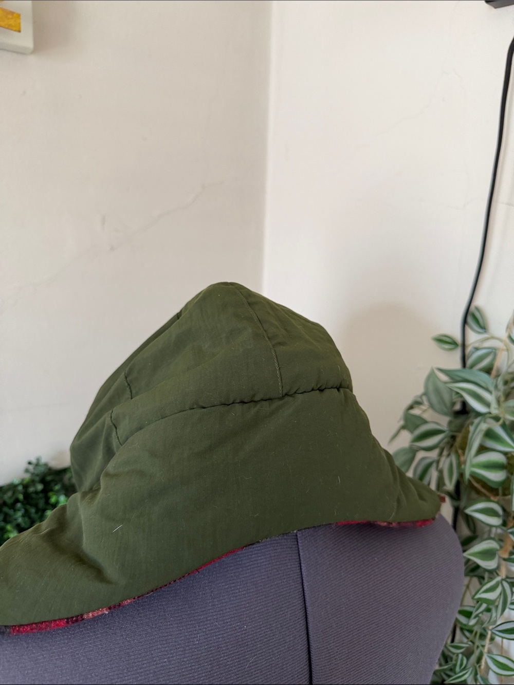 Men’s Olive Green Field Cap with Ear Flaps - Picture 2 of 5